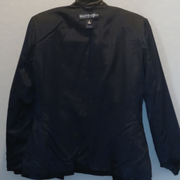 St. John Griffith Gray Shiny Jacket - Picture 6 of 8